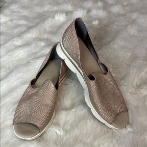 The FLEXX Peep-Toe Shoes Snakeskin Embossed Leather Roma Women Size 8